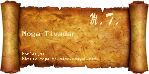 Moga Tivadar névjegykártya
